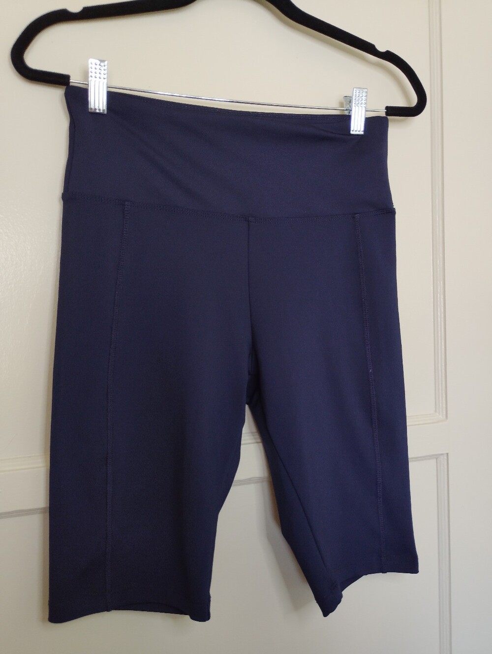Bally Total Fitness High-Waist Navy Active Bike Shorts